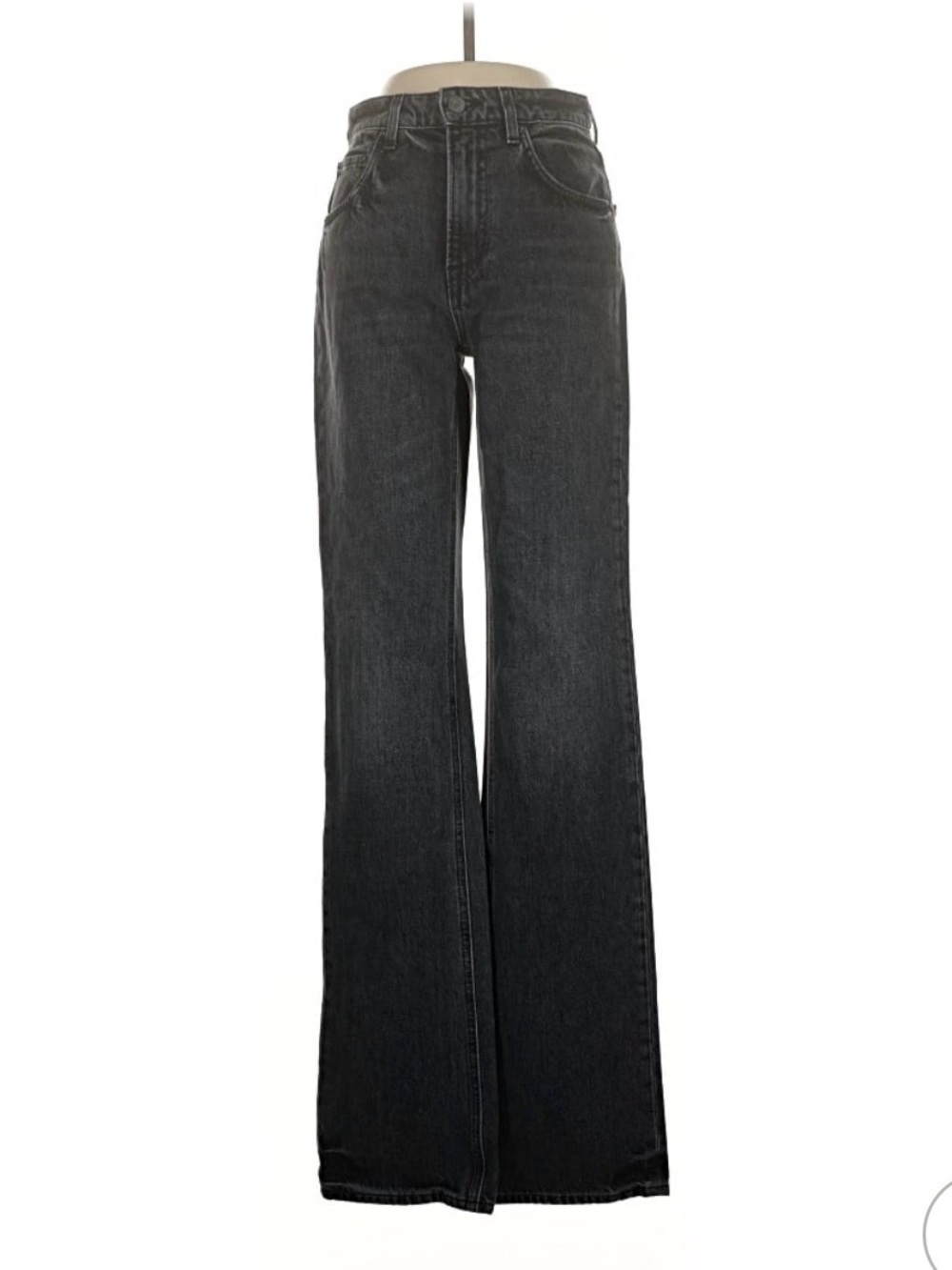 Grlfrnd bootcut wide leg High-Waist Women's Jeans - Black grey 24